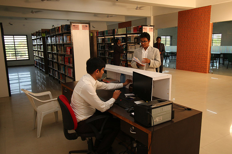 College Library Books Area