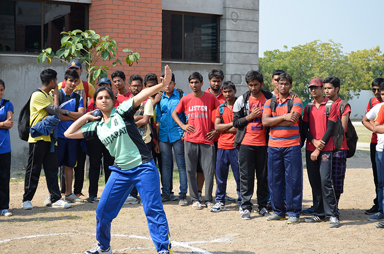 Short Put Competition at Engineering College